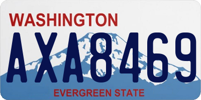 WA license plate AXA8469
