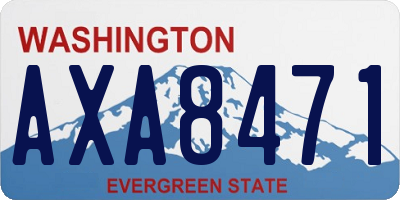 WA license plate AXA8471