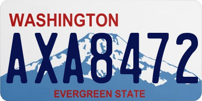 WA license plate AXA8472