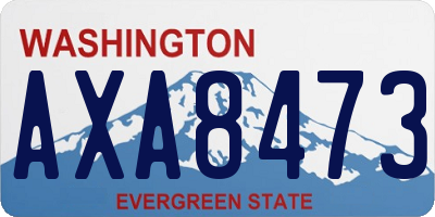 WA license plate AXA8473