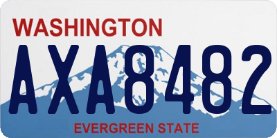 WA license plate AXA8482