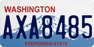 WA license plate AXA8485