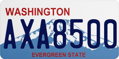 WA license plate AXA8500
