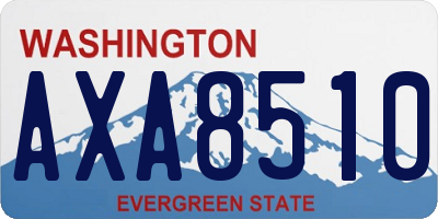 WA license plate AXA8510