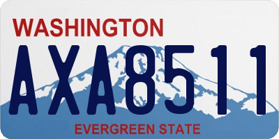 WA license plate AXA8511