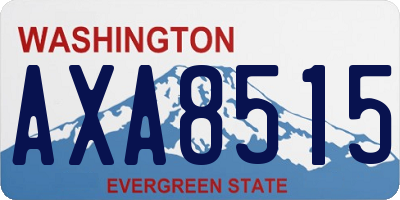WA license plate AXA8515