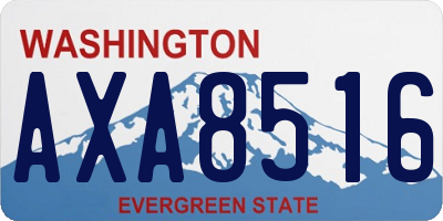 WA license plate AXA8516