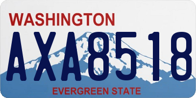 WA license plate AXA8518
