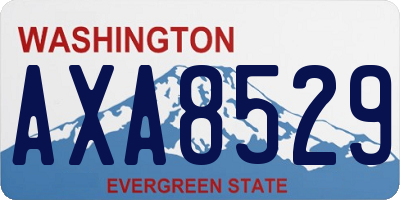 WA license plate AXA8529