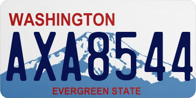 WA license plate AXA8544