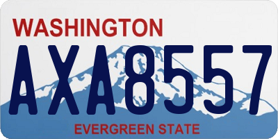 WA license plate AXA8557