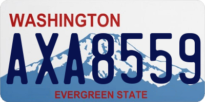 WA license plate AXA8559