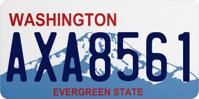WA license plate AXA8561