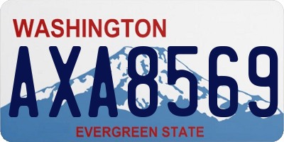 WA license plate AXA8569