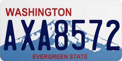 WA license plate AXA8572