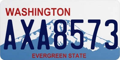 WA license plate AXA8573