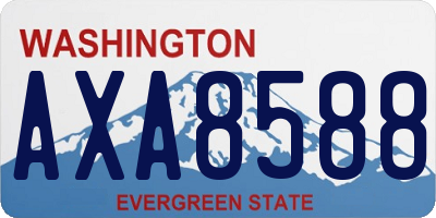 WA license plate AXA8588