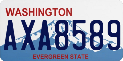 WA license plate AXA8589