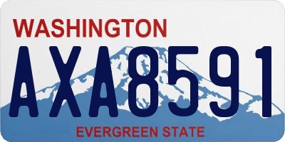 WA license plate AXA8591
