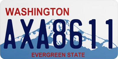 WA license plate AXA8611