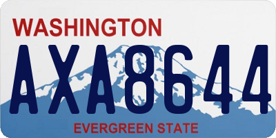 WA license plate AXA8644