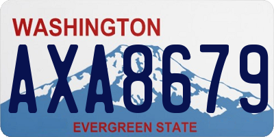 WA license plate AXA8679