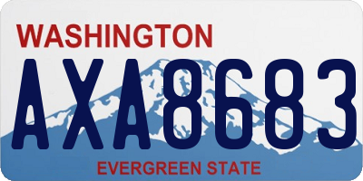 WA license plate AXA8683