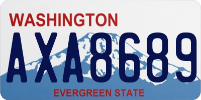 WA license plate AXA8689