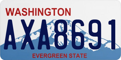 WA license plate AXA8691
