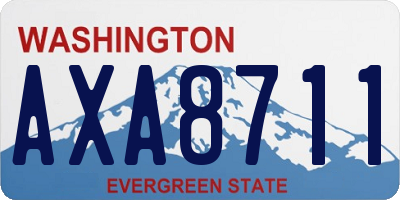 WA license plate AXA8711