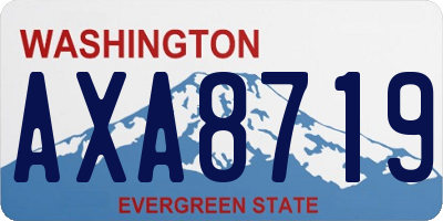 WA license plate AXA8719