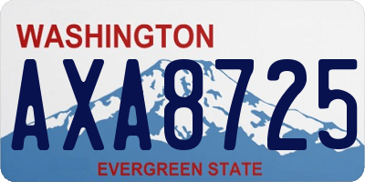 WA license plate AXA8725