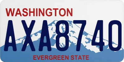 WA license plate AXA8740
