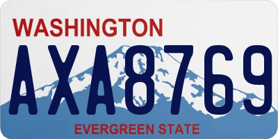 WA license plate AXA8769