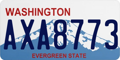 WA license plate AXA8773