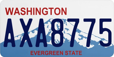 WA license plate AXA8775