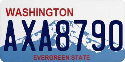 WA license plate AXA8790