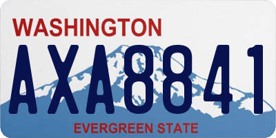 WA license plate AXA8841