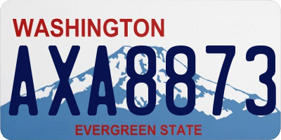 WA license plate AXA8873