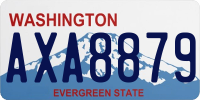 WA license plate AXA8879