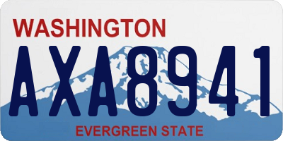 WA license plate AXA8941