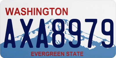 WA license plate AXA8979