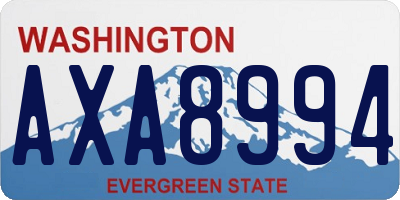 WA license plate AXA8994