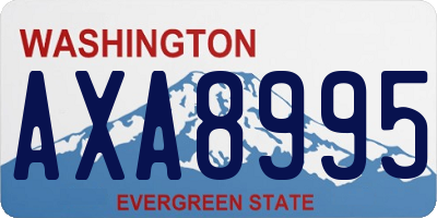 WA license plate AXA8995