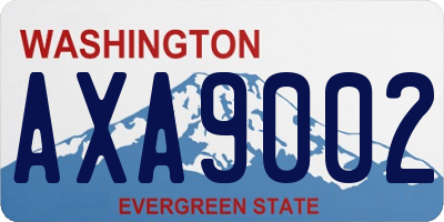 WA license plate AXA9002