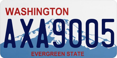 WA license plate AXA9005