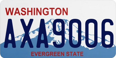 WA license plate AXA9006