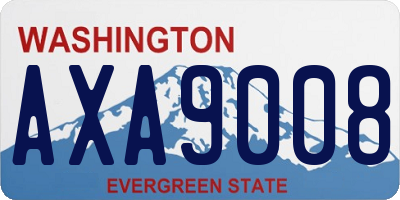 WA license plate AXA9008
