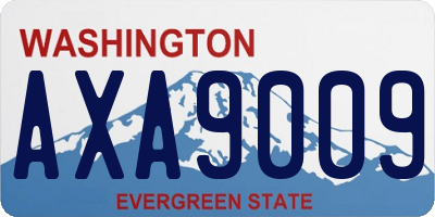 WA license plate AXA9009