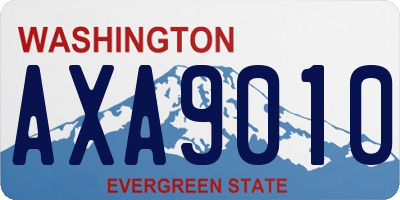 WA license plate AXA9010